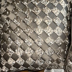 Luxurious 18” x 18” Taupe Set of 2 Satin Accent Pillow